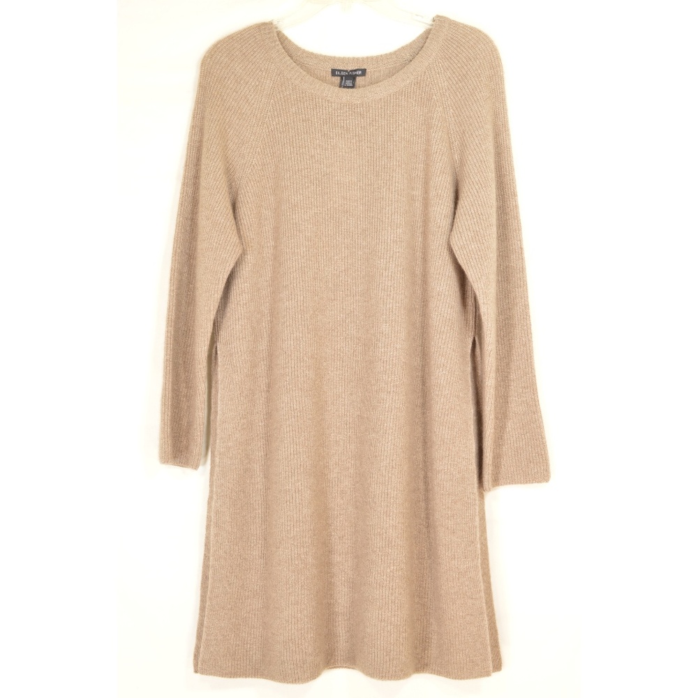 Eileen Fisher cashmere tunic M beige new